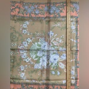 Vintage Challis by Berkshire Scarf 30”x30” Floral Print 100% Acrylic Japan